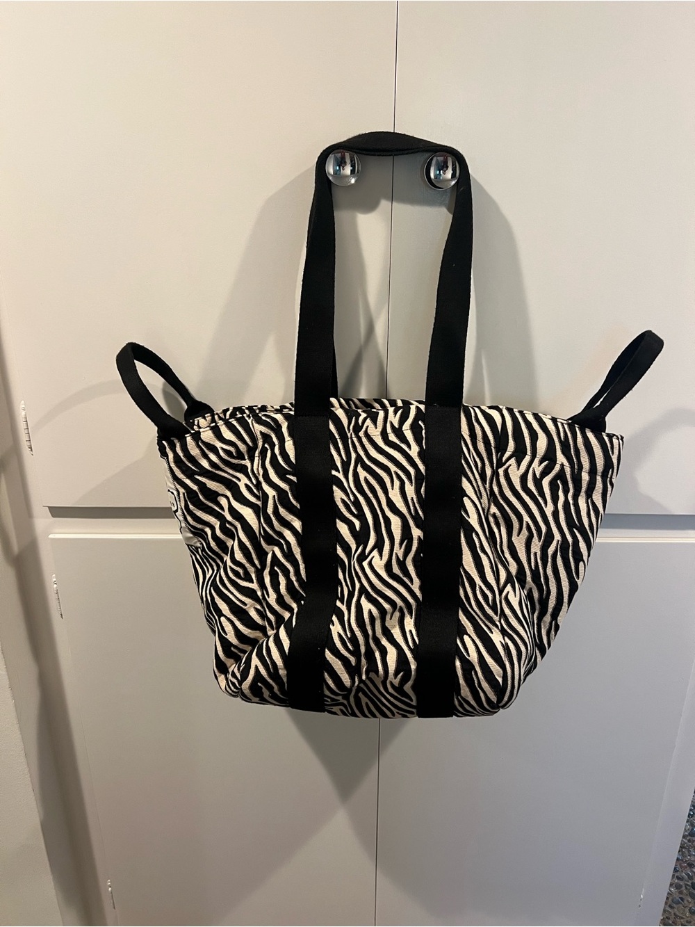 Ted Baker Black and White Zebra Print Tote